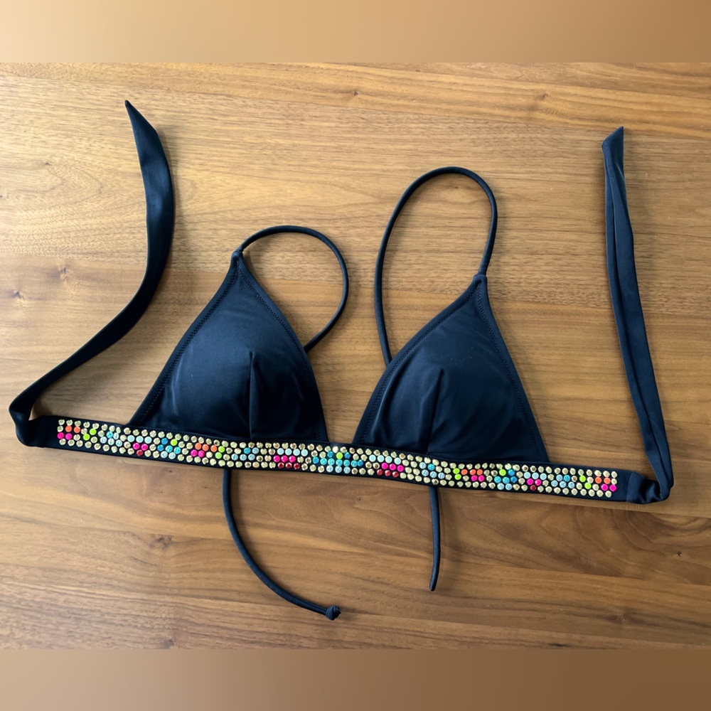 Victorias Secret Bikini Top, Black, Size small